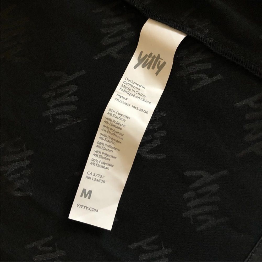YITTY Women's Satin Pretty Mini Robe Size Medium Iconic Black - Picture 7 of 15